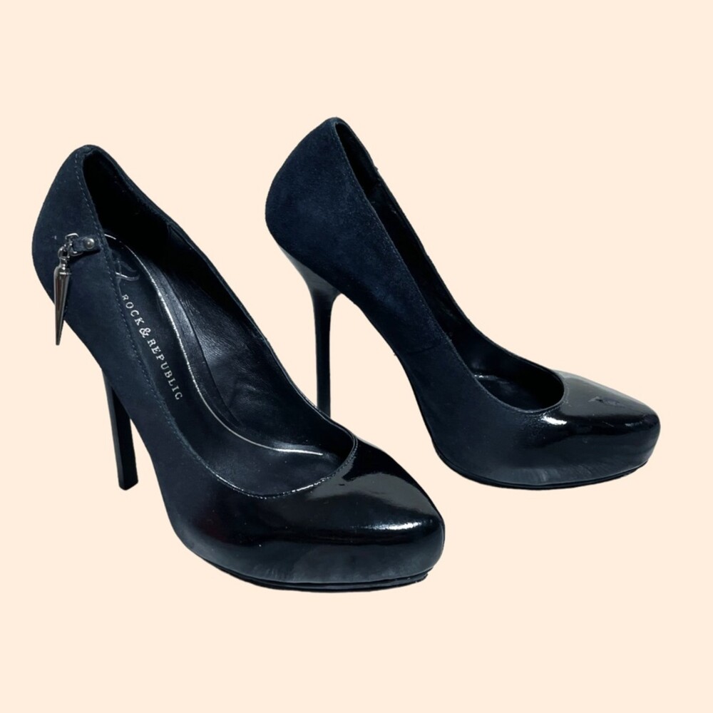 Rock Republic Black Patent Heels